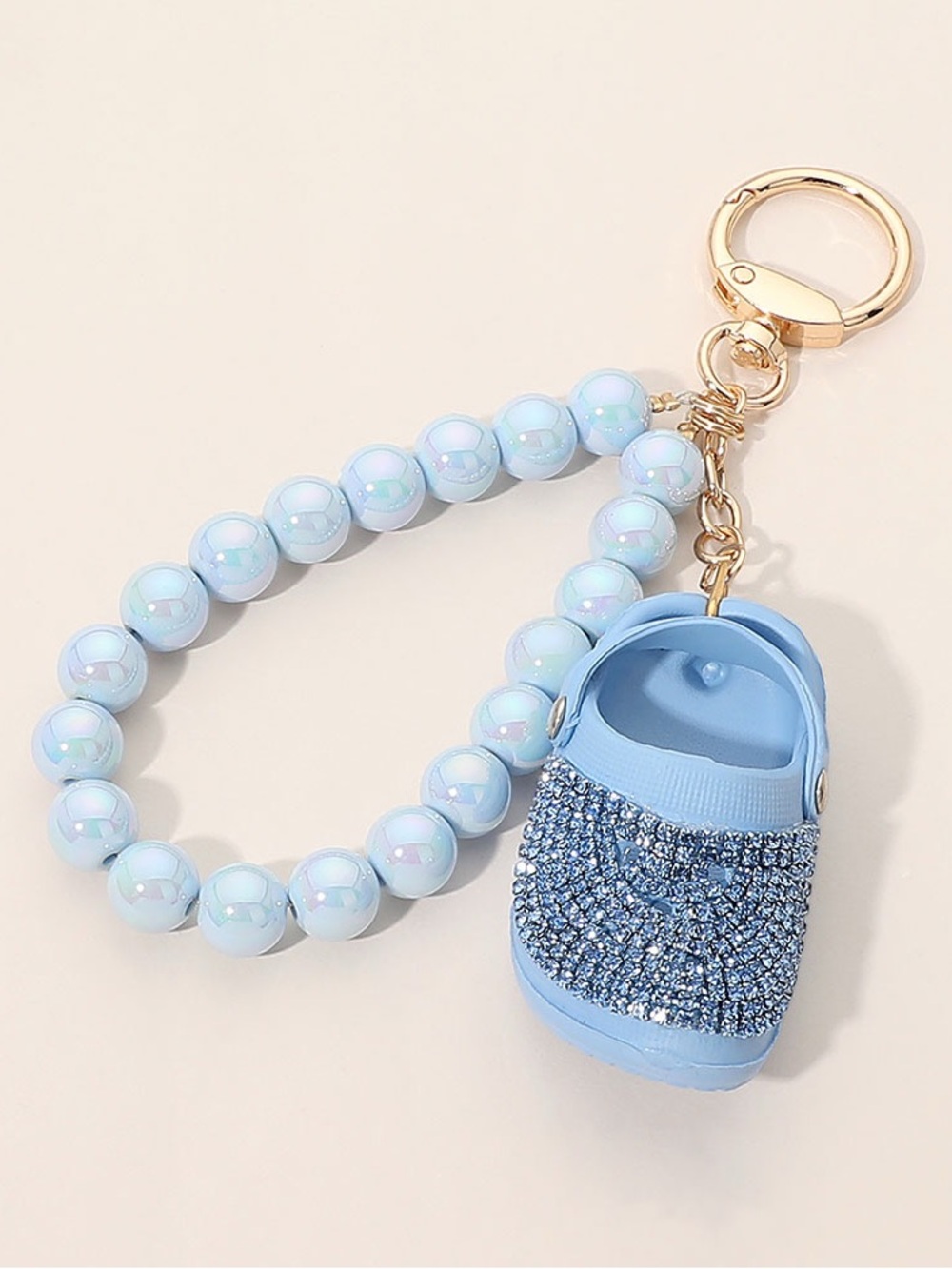 NEW RELEASE! Beaded Blue Mini Clog Bag Charms